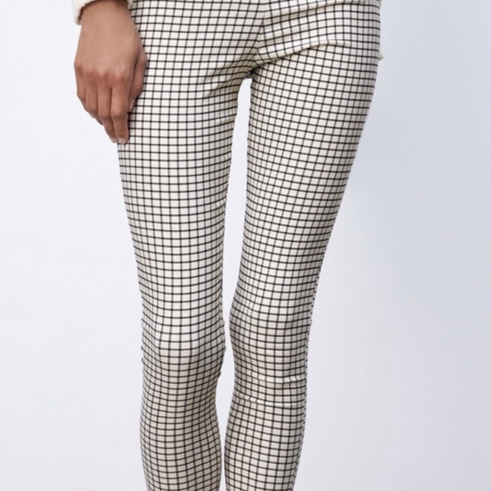 Zara High Rise Checkered Pants - image 2
